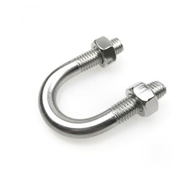 A193 Grade B8C 347 Stainless Steel U Bolts With Two Hex Nut M10