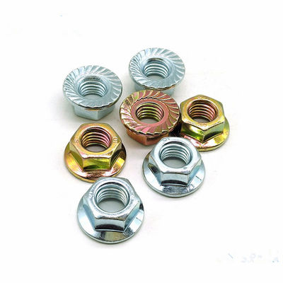 Serrated M18 Galvanized Grade 4 Hex Flange Nuts ISO 4161