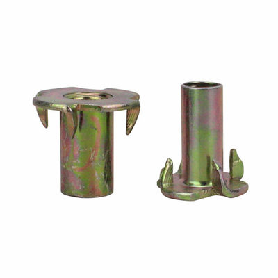 Low Carbon Steel Class 4 5/16'' Wood Tee Nut Yellow Zinc Plated