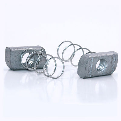 Hot Dip Galvanized Long Spring Channel Nuts 1/4&quot; Grade 2