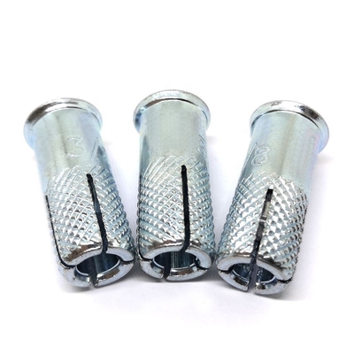 Galvanized Knurled 1/2&quot; Concrete Drop In Sleeve  Anchors