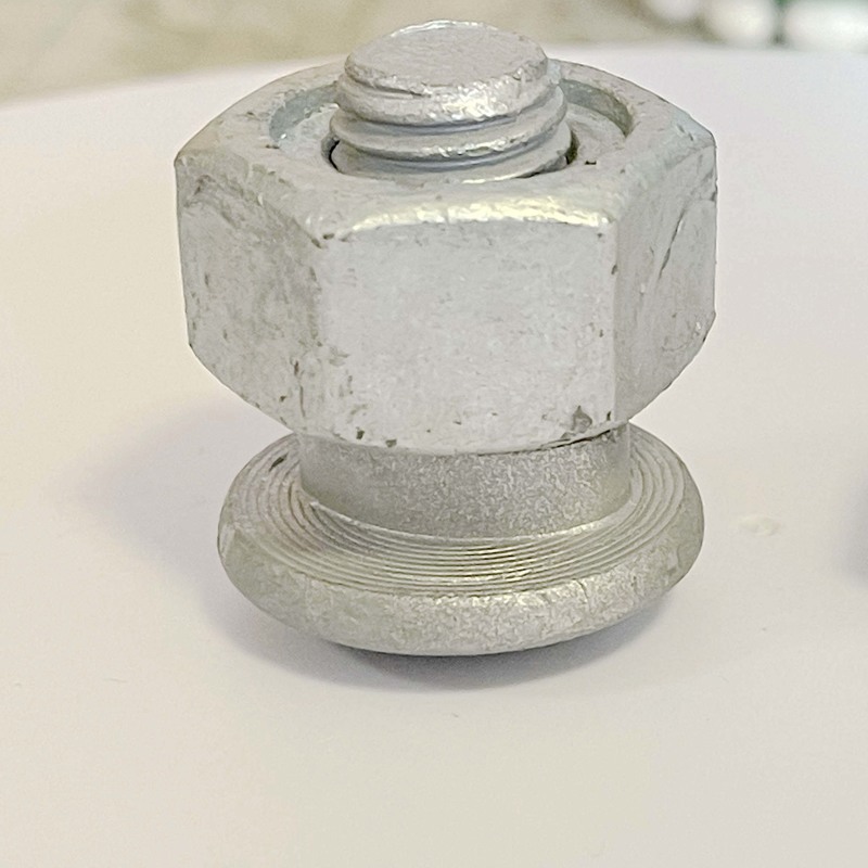 Carbon Steel Heavy Hex Bolts 50mm Legnth Highway Guardrail Bolt SAE