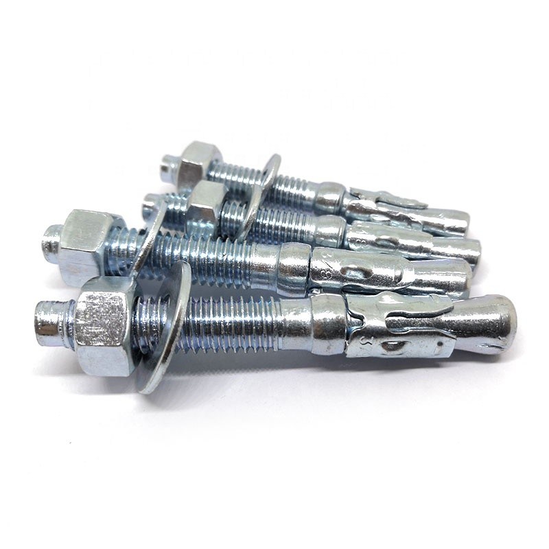 M6 Carbon Steel 1/4 Inch Galvanized Wedge Anchors corrosion resistant