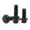 M10 Black Oxide Finish Coated Hex Flange Bolts DIN 6921 Class 10.9