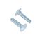 Full Thread Zinc Plated Carriage Bolts White Blue Class 4.8