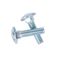 Full Thread Zinc Plated Carriage Bolts White Blue Class 4.8